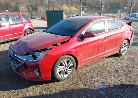 2019 Hyundai Elantra Sel from USA, damaged, VIN 5NPD84LF8KH404736